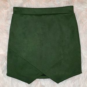 Newbury Kustom olive green envelope skirt